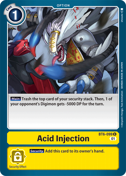 Acid Injection [BT6-099] [Double Diamond] | Total Play