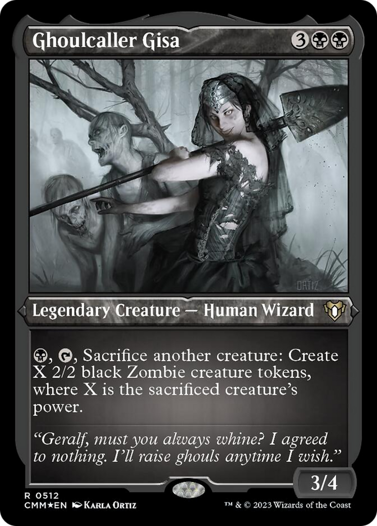 Ghoulcaller Gisa (Foil Etched) [Commander Masters] | Total Play