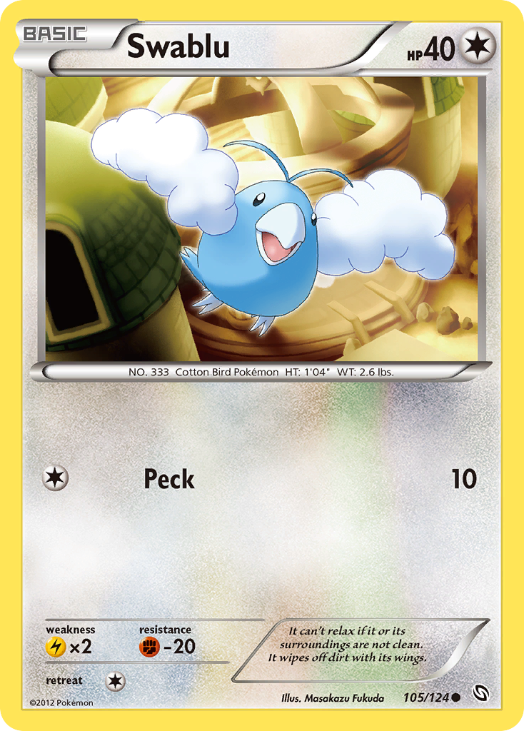 Swablu (105/124) [Black & White: Dragons Exalted] | Total Play