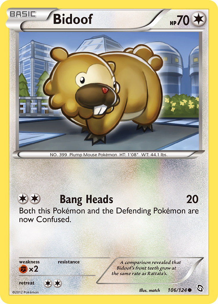 Bidoof (106/124) [Black & White: Dragons Exalted] | Total Play