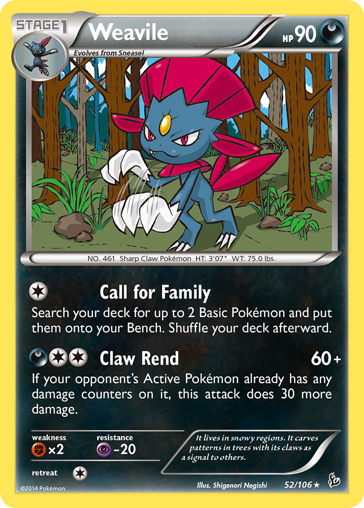Weavile (52/106) [XY: Flashfire] | Total Play