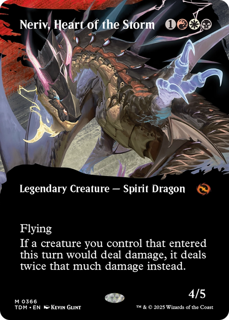 Neriv, Heart of the Storm (Borderless) [Tarkir: Dragonstorm] | Total Play
