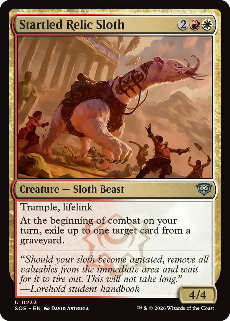 Startled Relic Sloth [Secrets of Strixhaven] | Total Play