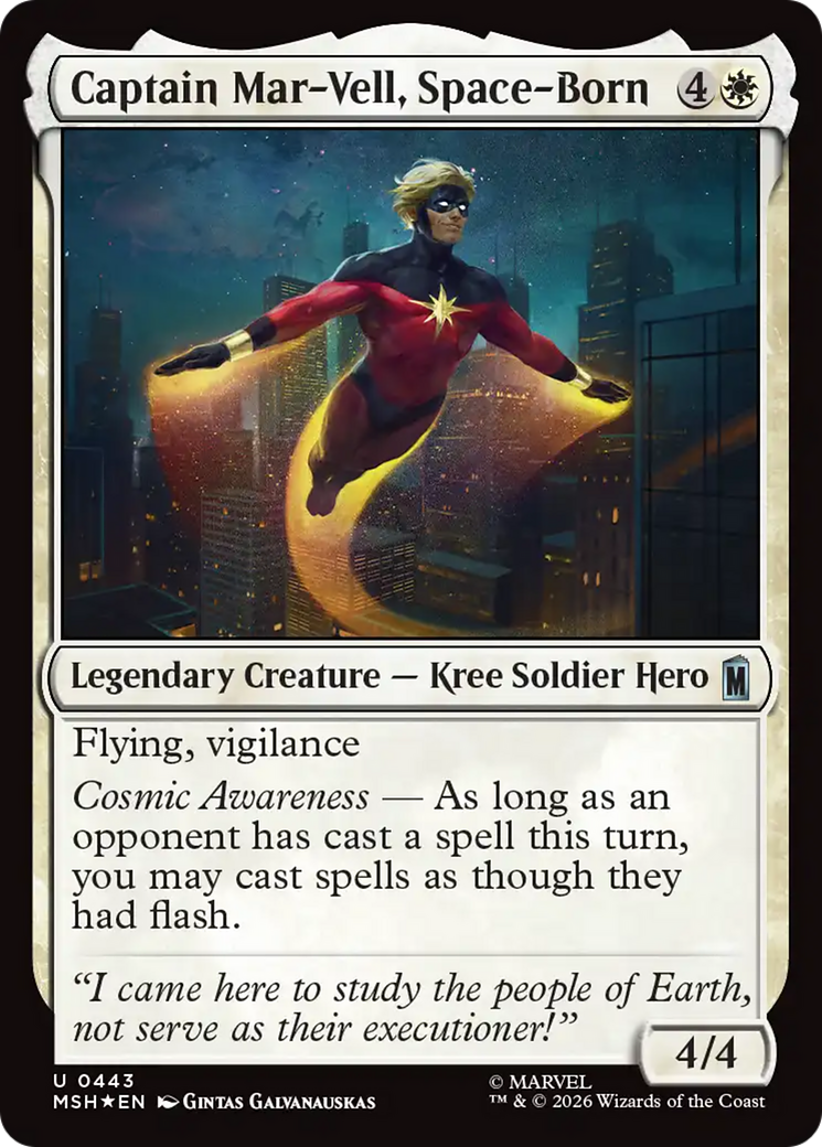 Captain Mar-Vell, Space-Born (Surge Foil) [Marvel Super Heroes] | Total Play