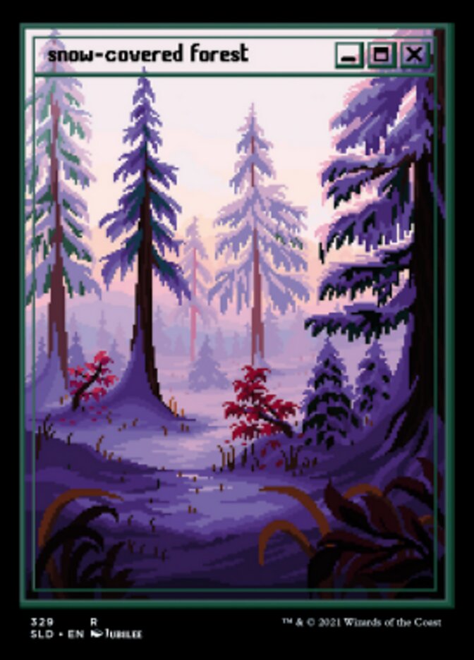 Snow-Covered Forest (Foil Etched) [Secret Lair Drop Series] | Total Play