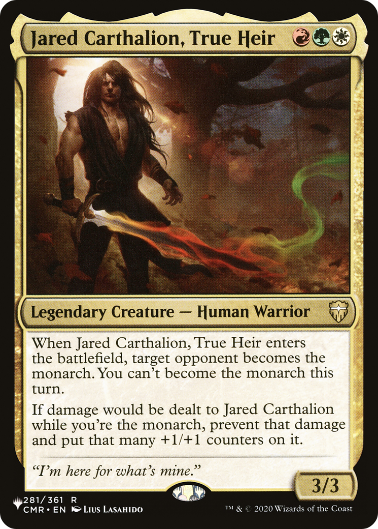Jared Carthalion, True Heir [The List] | Total Play