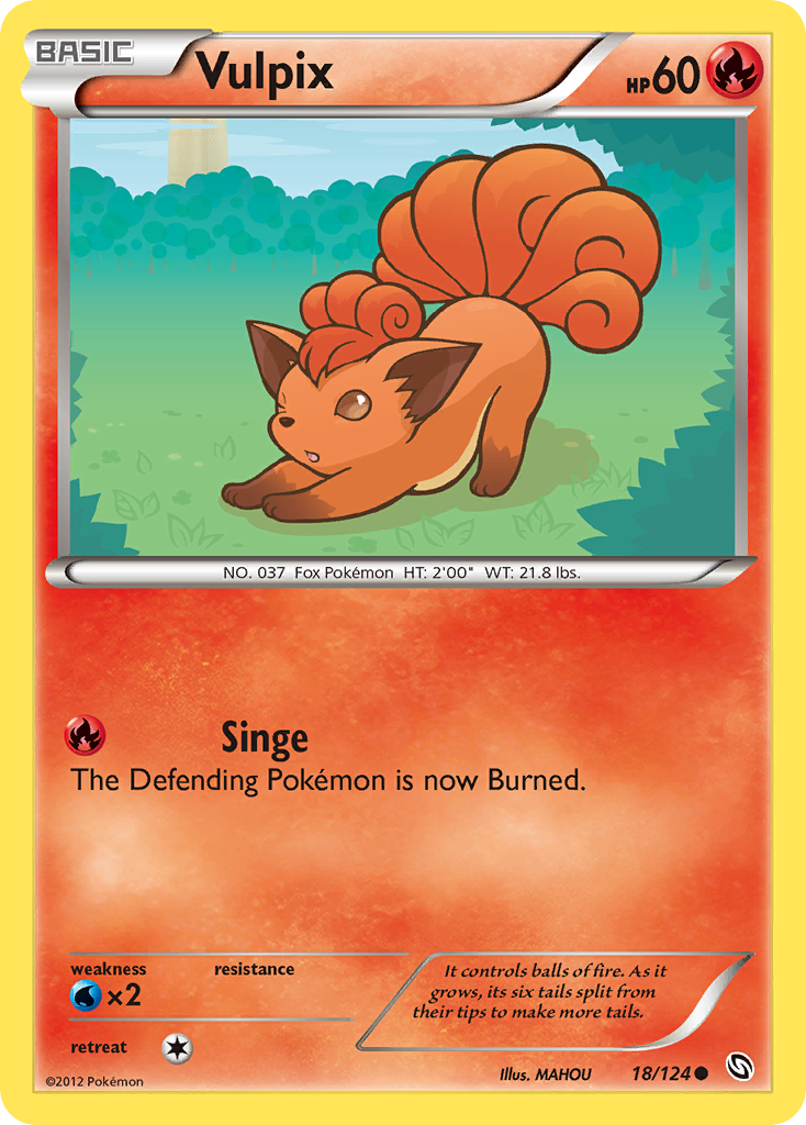 Vulpix (18/124) [Black & White: Dragons Exalted] | Total Play