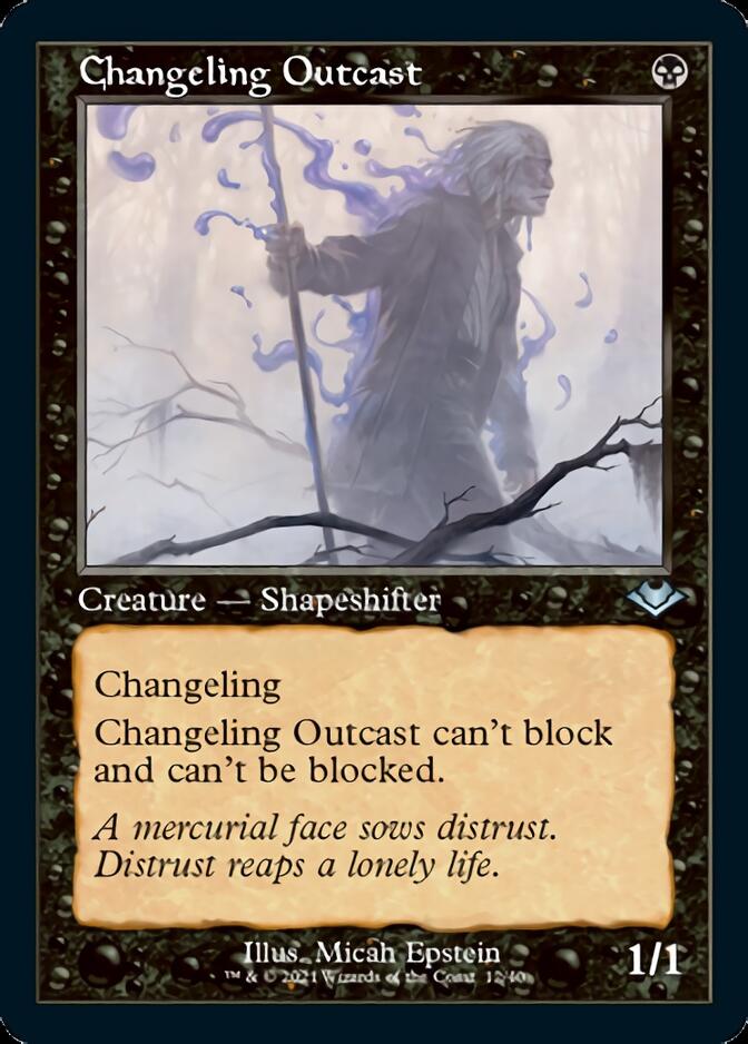 Changeling Outcast (Retro Foil Etched) [Modern Horizons] | Total Play