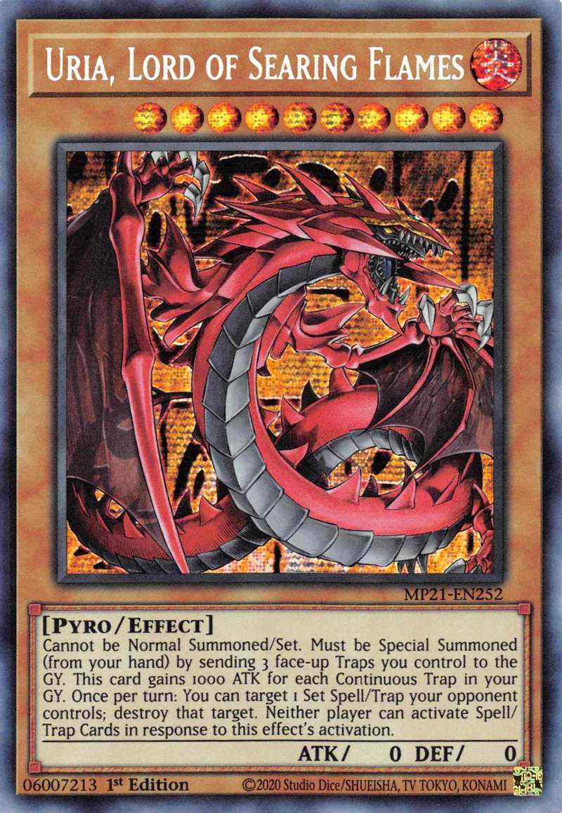 Uria, Lord of Searing Flames [MP21-EN252] Prismatic Secret Rare | Total Play