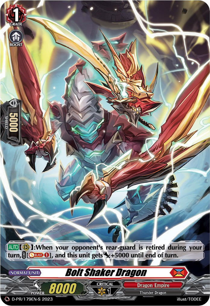 Bolt Shaker Dragon (Foil) (D-PR/179EN-S) [D Promo Cards] | Total Play