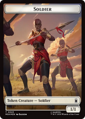 Goat // Soldier Double-Sided Token (Surge Foil) [Marvel Super Heroes Commander Tokens] | Total Play