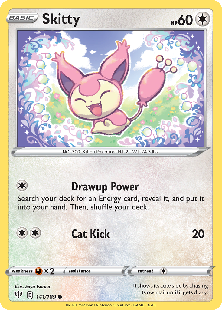 Skitty (141/189) [Sword & Shield: Darkness Ablaze] | Total Play