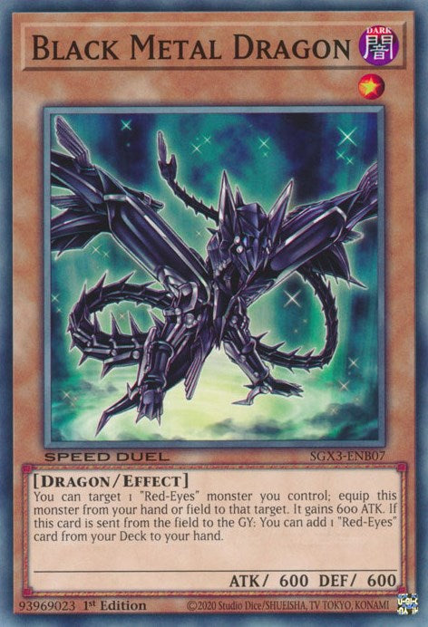 Black Metal Dragon [SGX3-ENB07] Common | Total Play