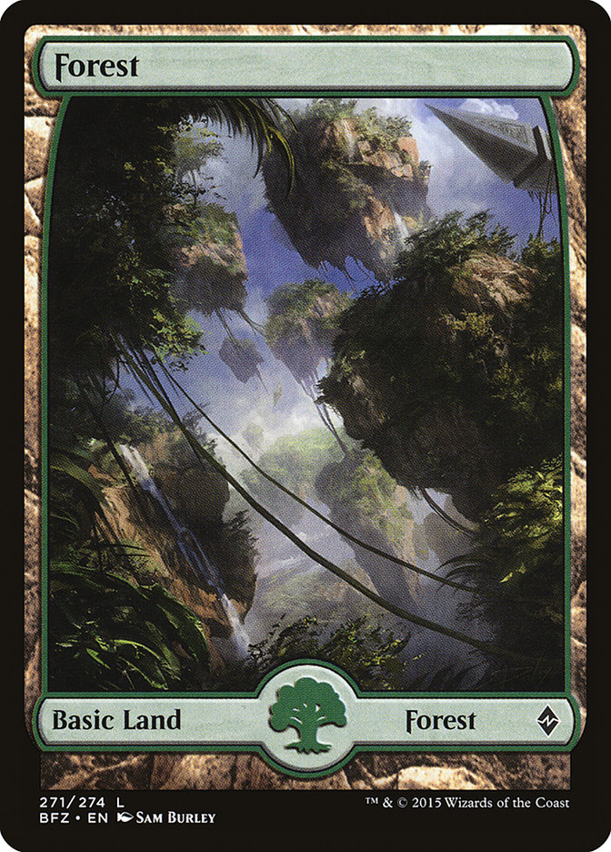 Forest (271) (Full Art) [Battle for Zendikar] | Total Play