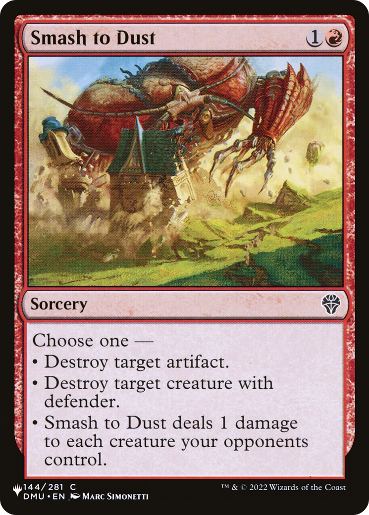 Smash to Dust [The List Reprints] | Total Play