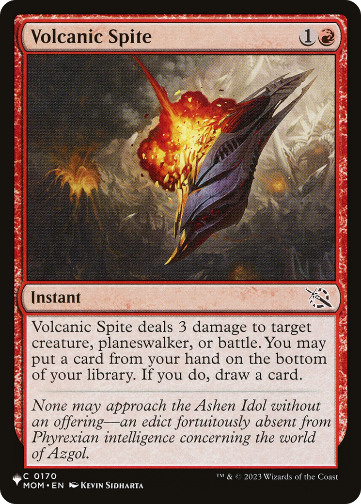 Volcanic Spite [The List] | Total Play