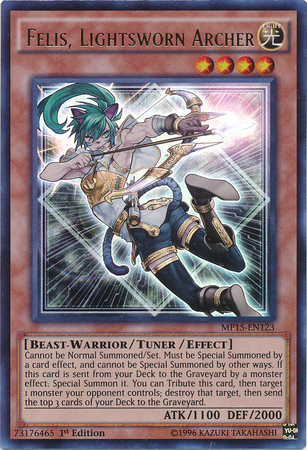 Felis, Lightsworn Archer [MP15-EN123] Ultra Rare | Total Play