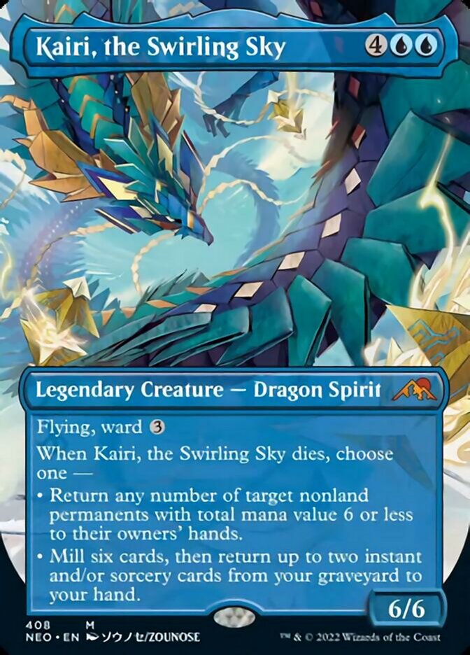 Kairi, the Swirling Sky (Borderless Alternate Art) [Kamigawa: Neon Dynasty] | Total Play