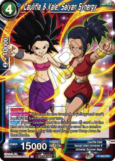 Caulifla & Kale, Saiyan Synergy (P-345) [Tournament Promotion Cards] | Total Play