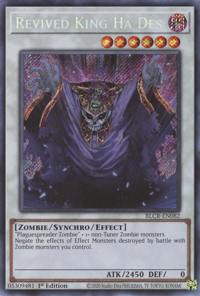 Revived King Ha Des [BLCR-EN082] Secret Rare | Total Play