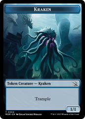 Warrior // Kraken Double-Sided Token [March of the Machine Tokens] | Total Play