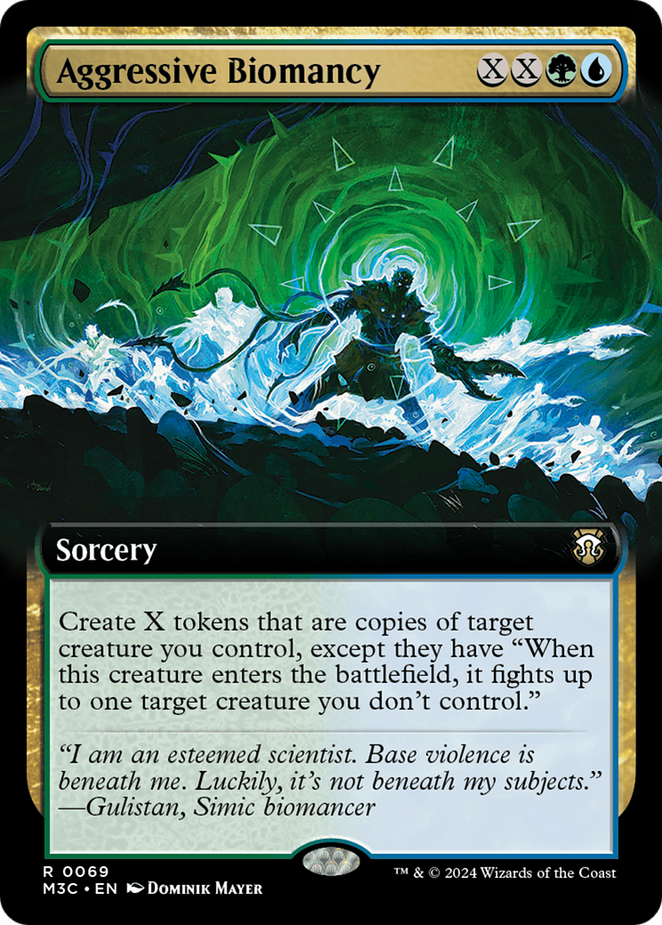 Aggressive Biomancy (Extended Art) (Ripple Foil) [Modern Horizons 3 Commander] | Total Play