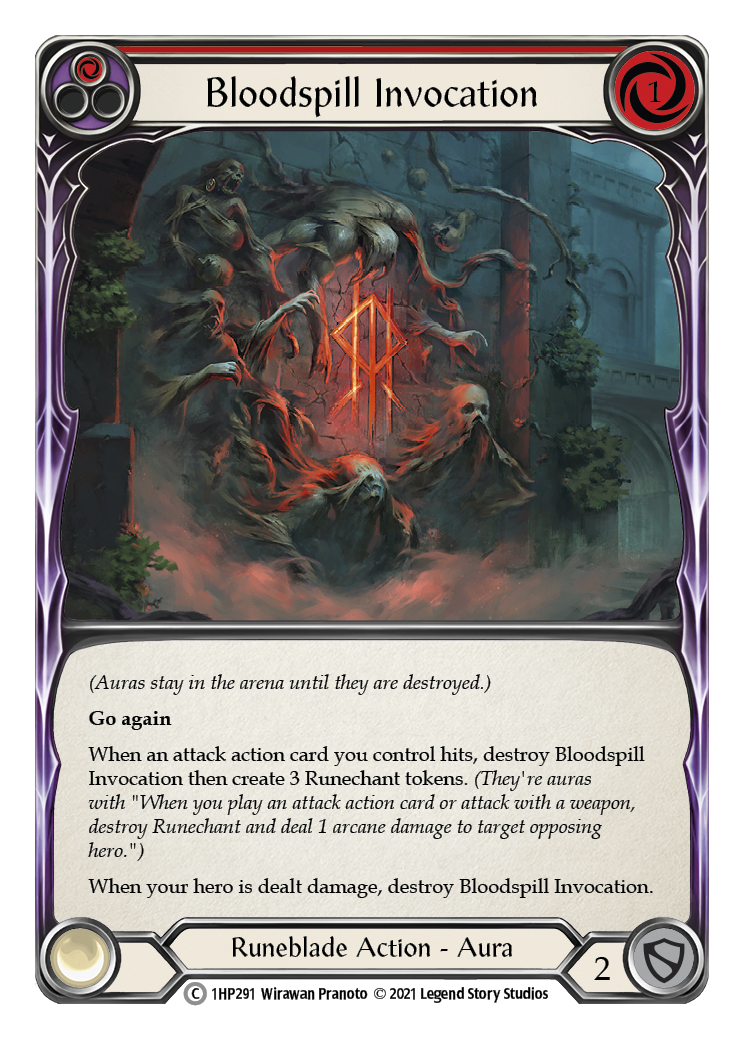 Bloodspill Invocation (Red) [1HP291] (History Pack 1) | Total Play