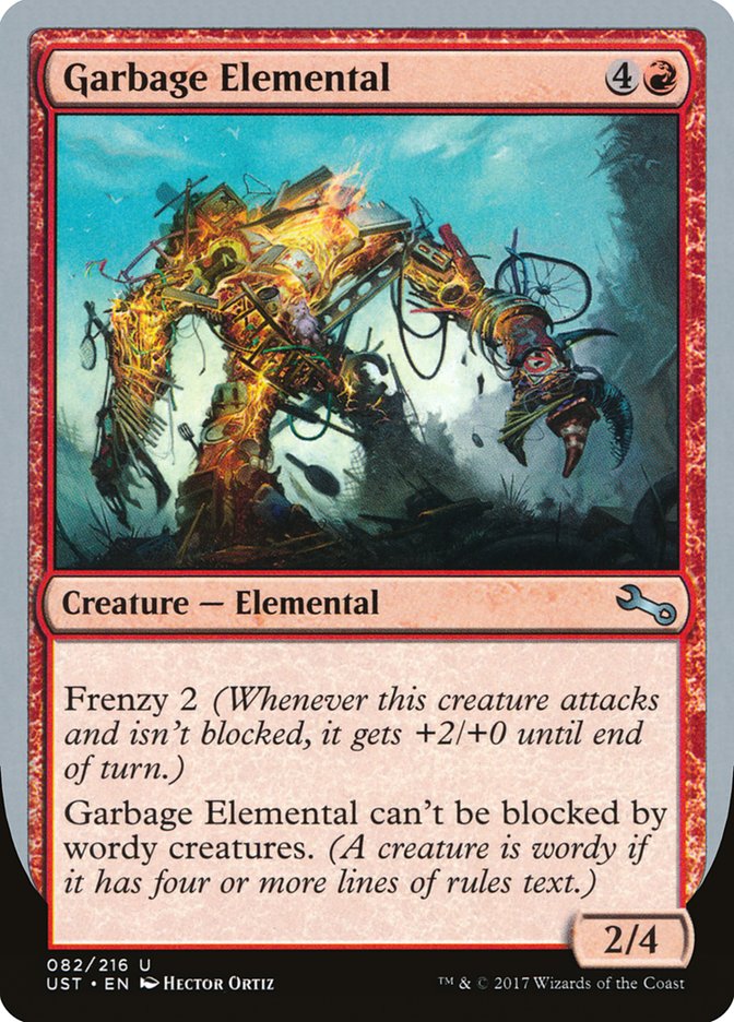 Garbage Elemental (2/4 Creature) [Unstable] | Total Play