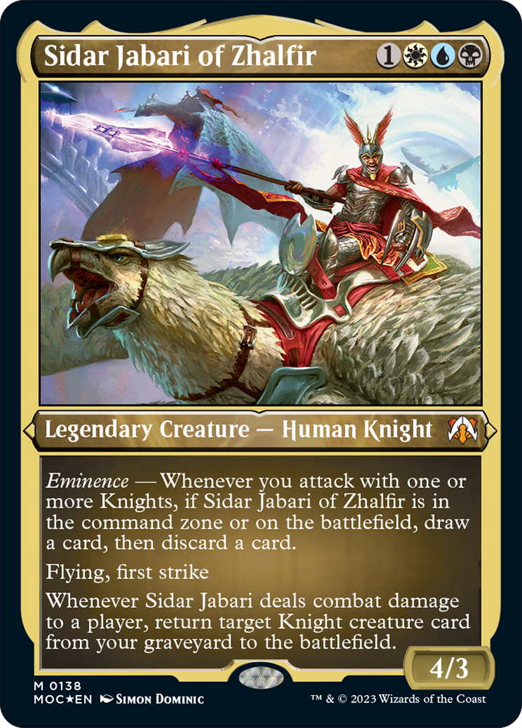 Sidar Jabari of Zhalfir (Display Commander) [March of the Machine Commander] | Total Play