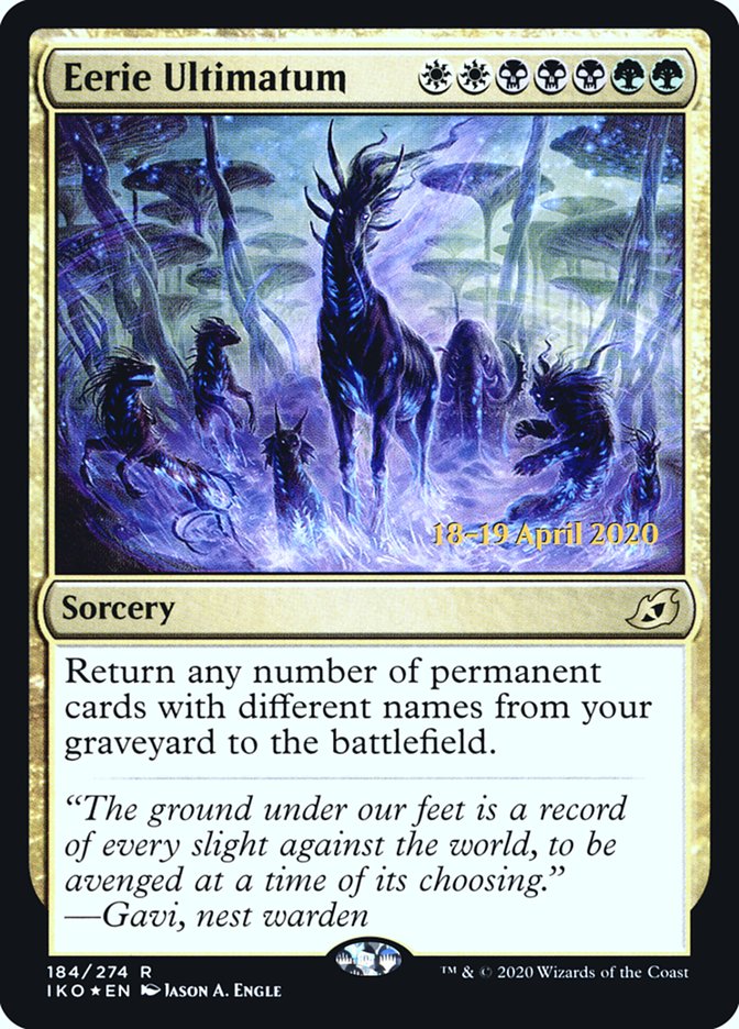Eerie Ultimatum [Ikoria: Lair of Behemoths Prerelease Promos] | Total Play