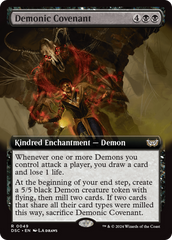 Demonic Covenant (Extended Art) [Duskmourn: House of Horror Commander] | Total Play