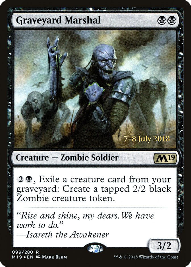 Graveyard Marshal [Core Set 2019 Prerelease Promos] | Total Play