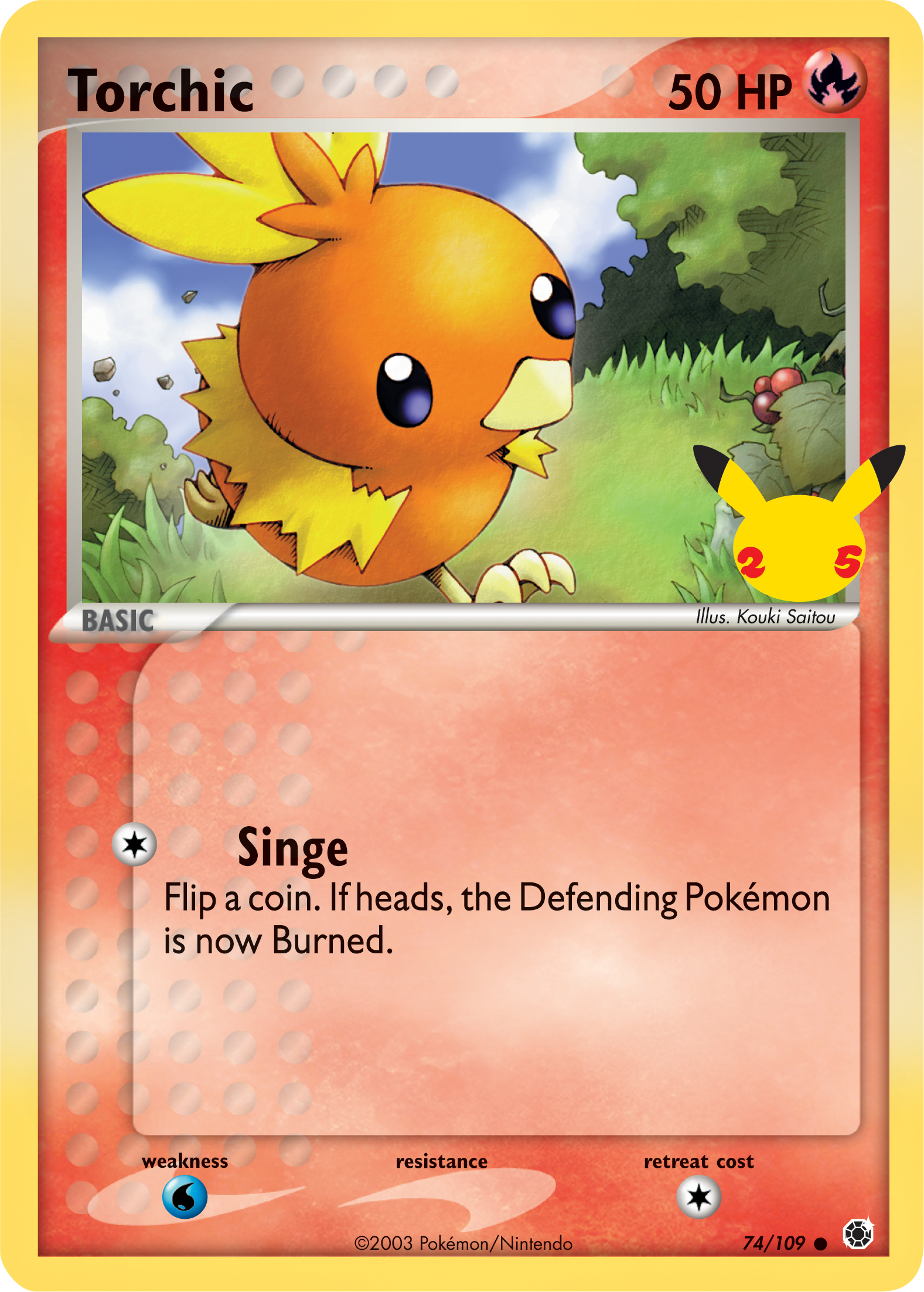 Torchic (74/109) (Jumbo Card) [First Partner Pack] | Total Play