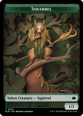 Squirrel // Darkstar Augur Double-Sided Token [Bloomburrow Tokens] | Total Play