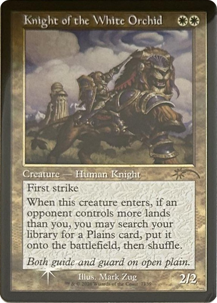 Knight of the White Orchid (7139) (Retro Frame) [Secret Lair Drop Series] | Total Play