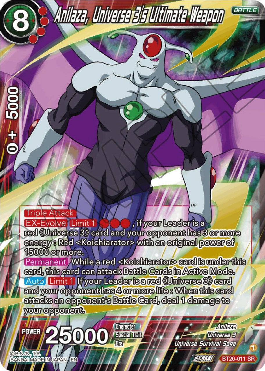 Anilaza, Universe 3's Ultimate Weapon (BT20-011) [Power Absorbed] | Total Play