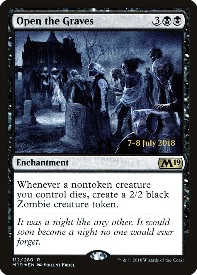 Open the Graves [Core Set 2019 Prerelease Promos] | Total Play