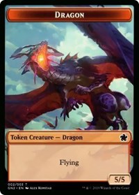 Dragon (002) // Zombie Double-Sided Token [Game Night 2019 Tokens] | Total Play