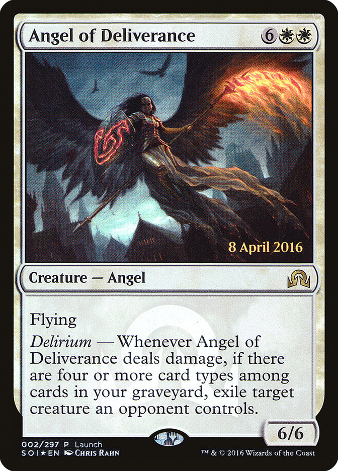 Angel of Deliverance (Launch) [Shadows over Innistrad Promos] | Total Play