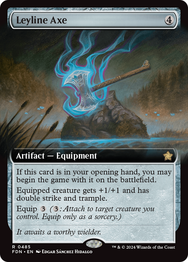 Leyline Axe (Extended Art) [Foundations] | Total Play