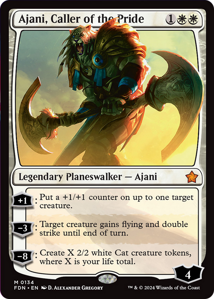 Ajani, Caller of the Pride [Foundations] | Total Play