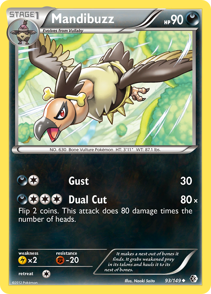 Mandibuzz (93/149) [Black & White: Boundaries Crossed] | Total Play
