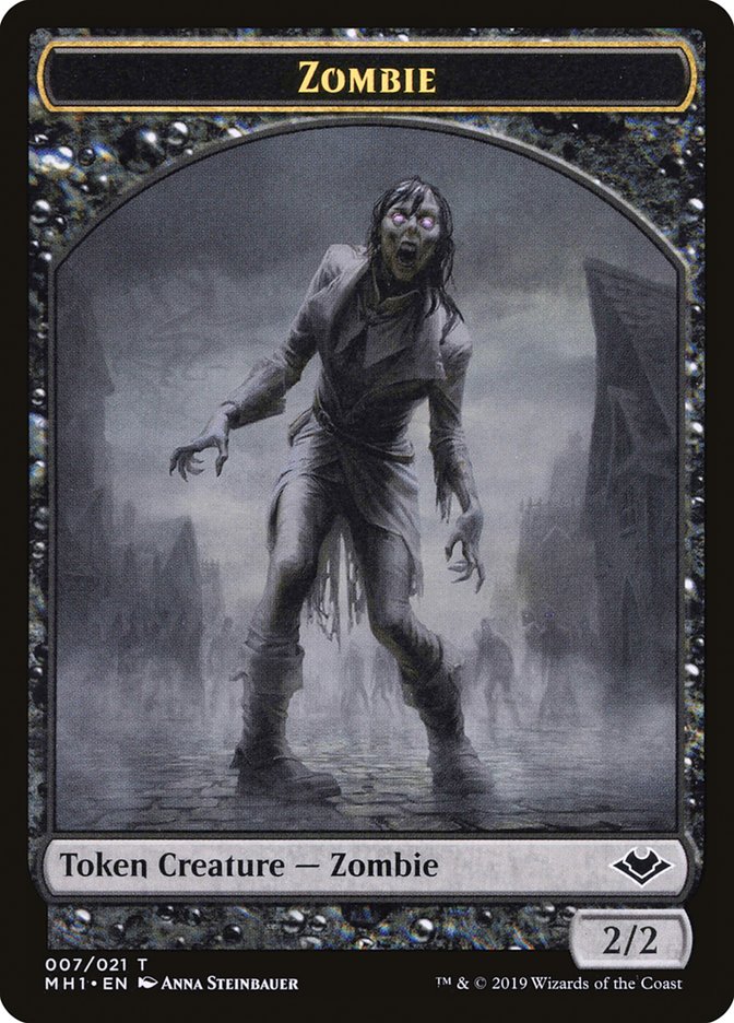 Zombie (007) // Myr (019) Double-Sided Token [Modern Horizons Tokens] | Total Play