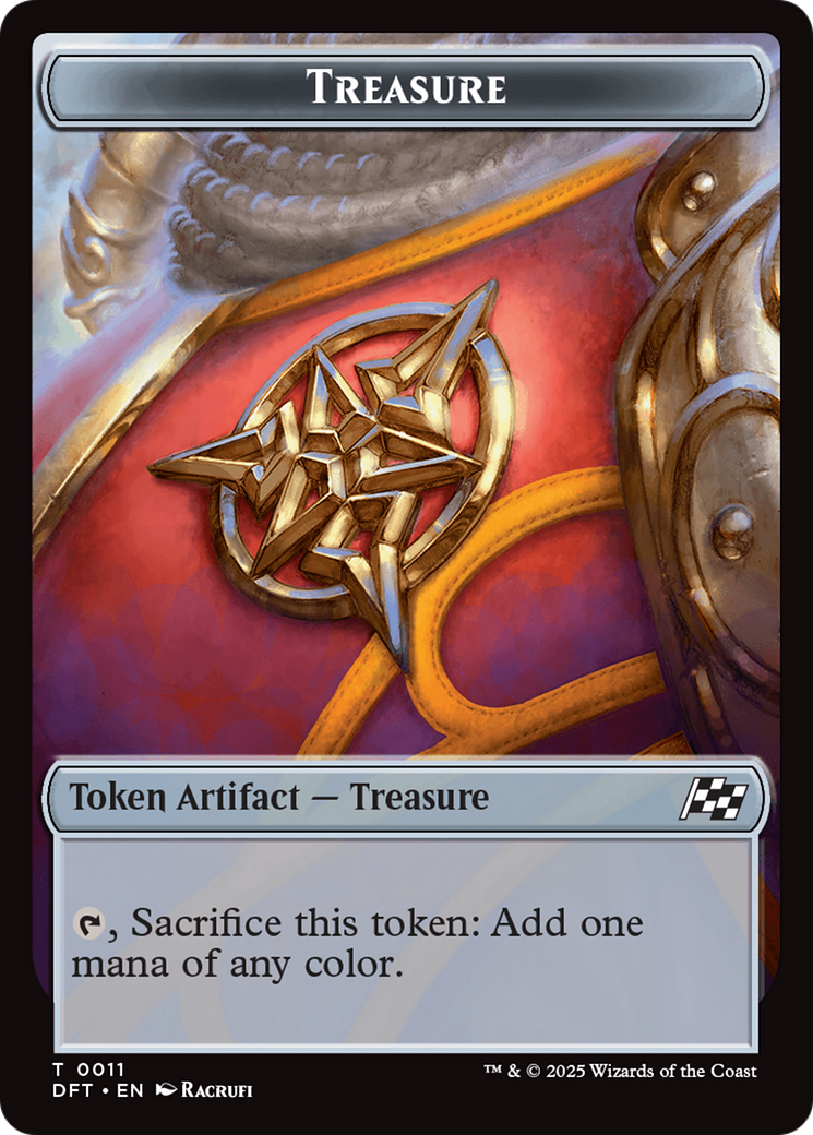 Nalaar Aetherjet // Treasure Double-Sided Token [Aetherdrift Tokens] | Total Play