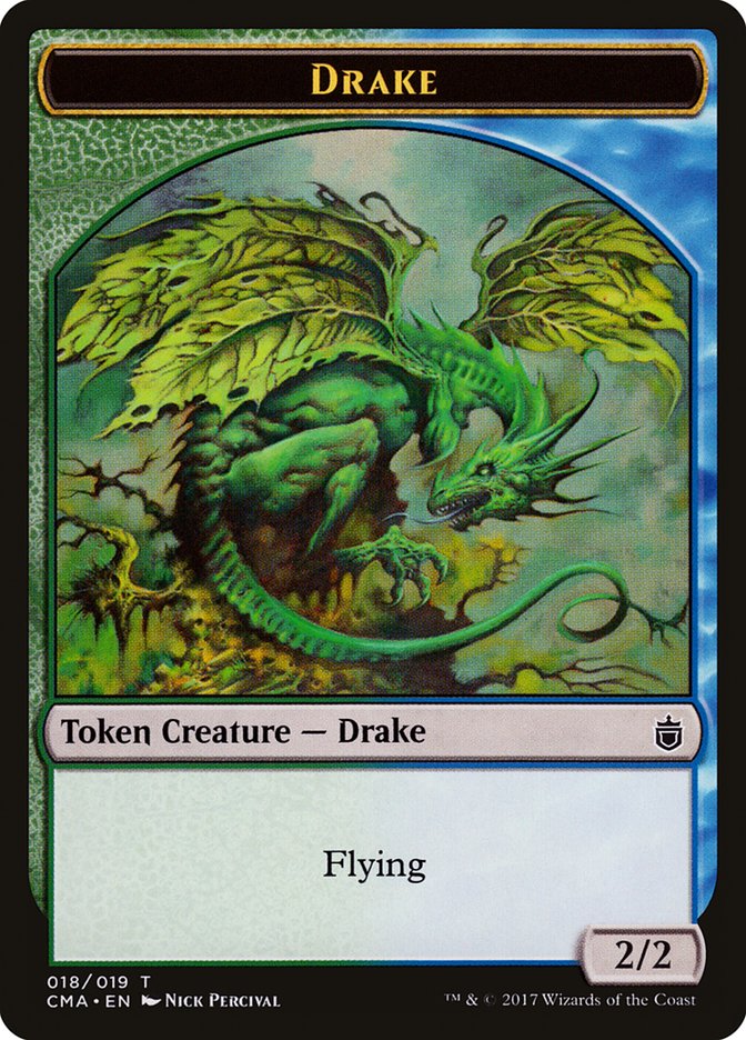 Drake Token [Commander Anthology Tokens] | Total Play