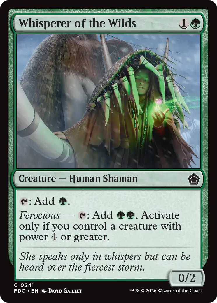 Whisperer of the Wilds [Foundations Commander] | Total Play