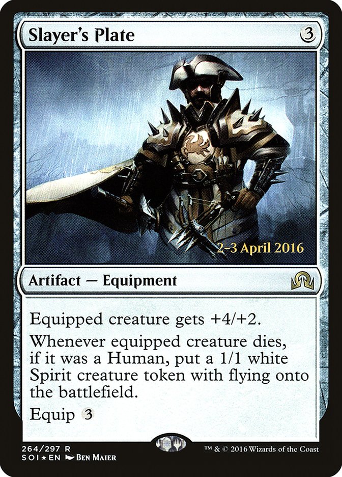 Slayer's Plate [Shadows over Innistrad Prerelease Promos] | Total Play