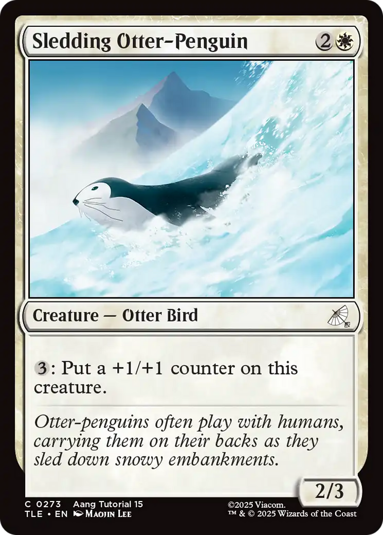 Sledding Otter-Penguin (0273) [Avatar: The Last Airbender: Eternal-Legal] | Total Play