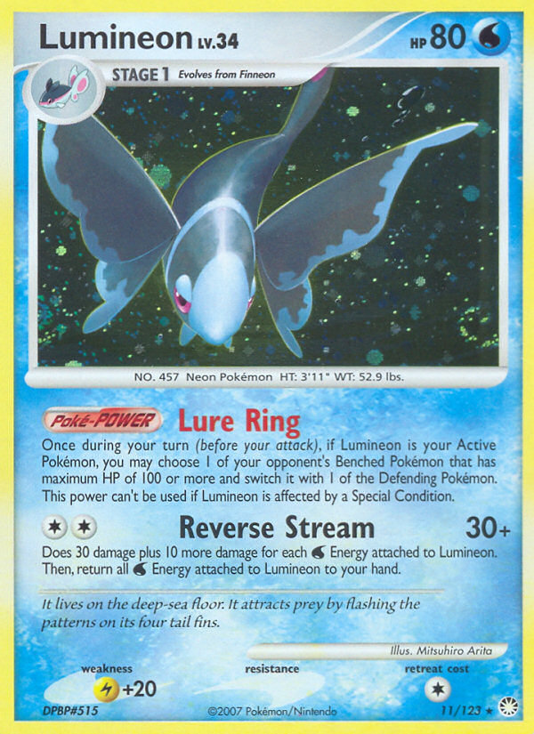 Lumineon (11/123) [Diamond & Pearl: Mysterious Treasures] | Total Play