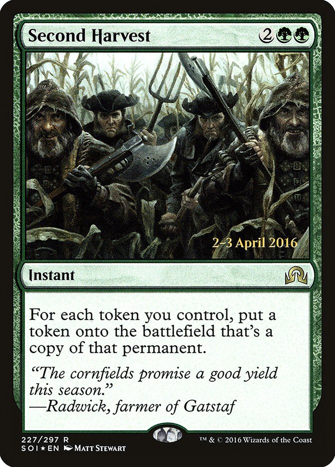 Second Harvest [Shadows over Innistrad Prerelease Promos] | Total Play